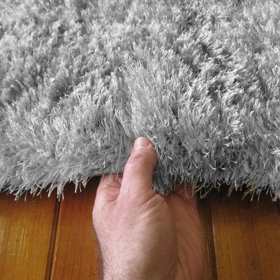 Soft Shaggy 1001 Lt Grey Hallway Runner